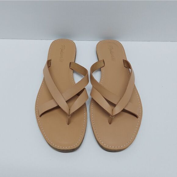 Madewell The Boardwalk Thong Sandal in Leather Size 9 - Picture 1 of 7
